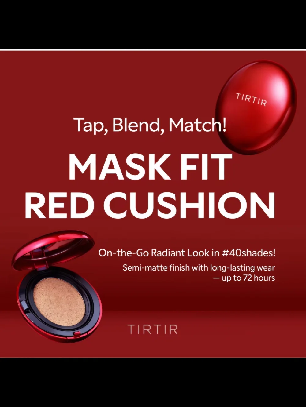 TIRTIR Mask Fit Red Cushion Mini 22C Peach Beige 4.5g/0.15 oz Exclusive Mini New